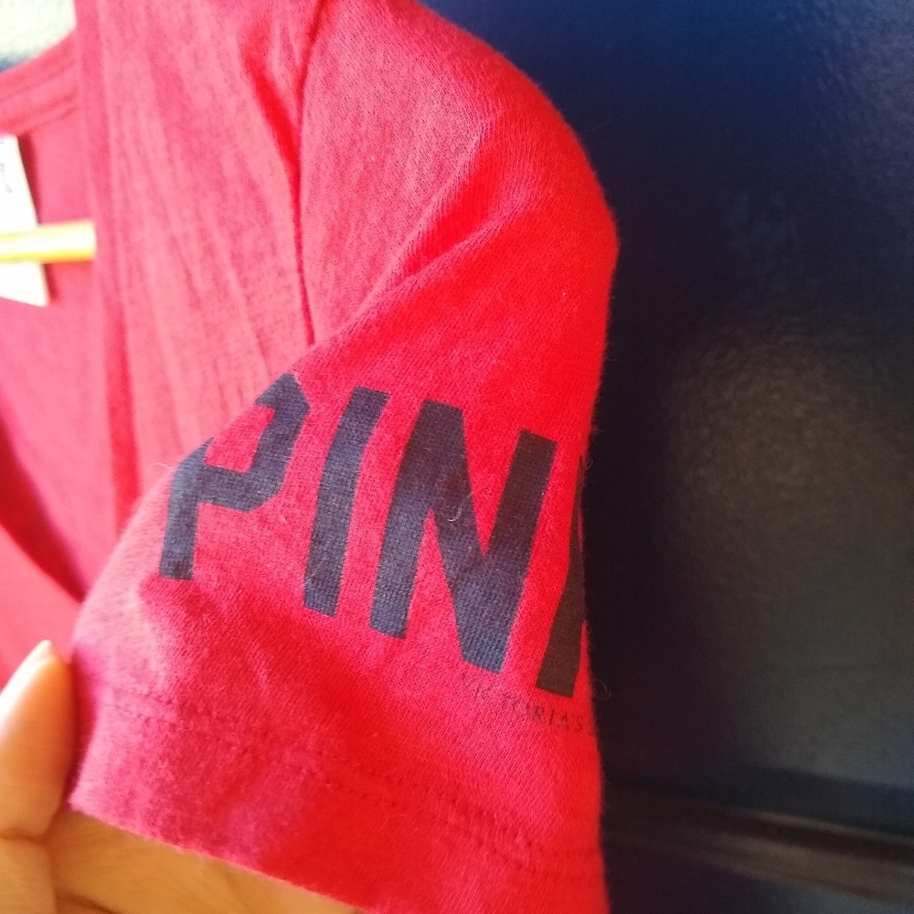 PINK | ANGELS out of your league baseball tee - Picture 2 of 6